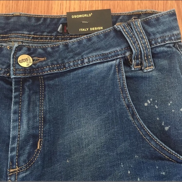 DSQWorld Jeans Italy Design Bleach Splatter - Picture 4 of 8
